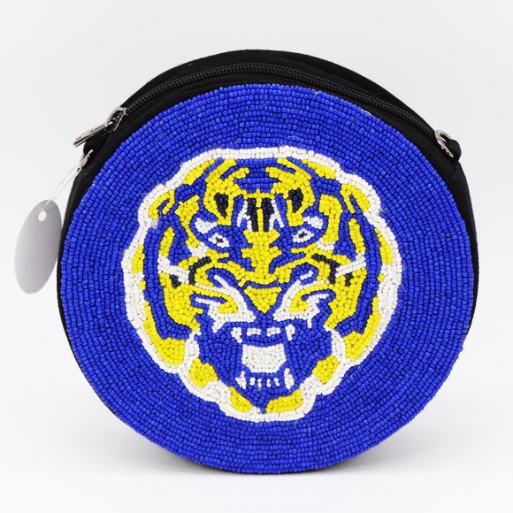 Handmade Round India seedbead bag / crossbody - Picture 1 of 2